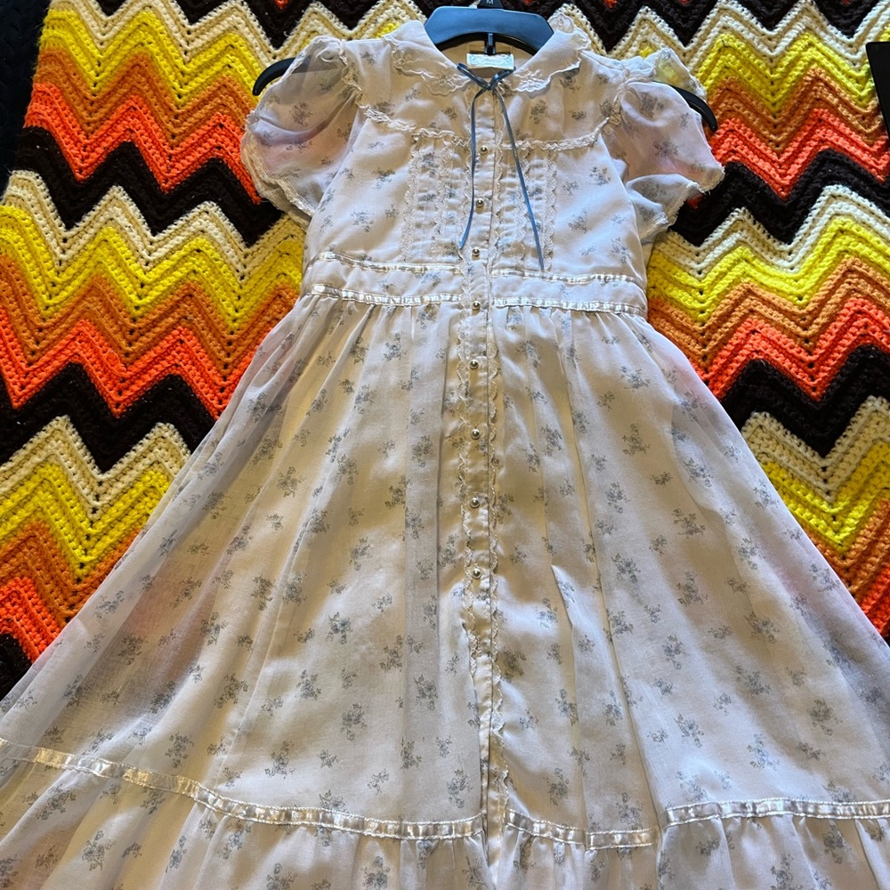 1970’s midi Gunne Sax prairie dress